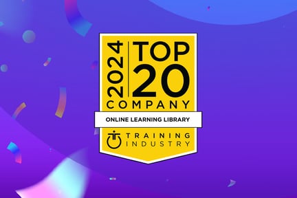2024 Training Industry award for Online Learning Library