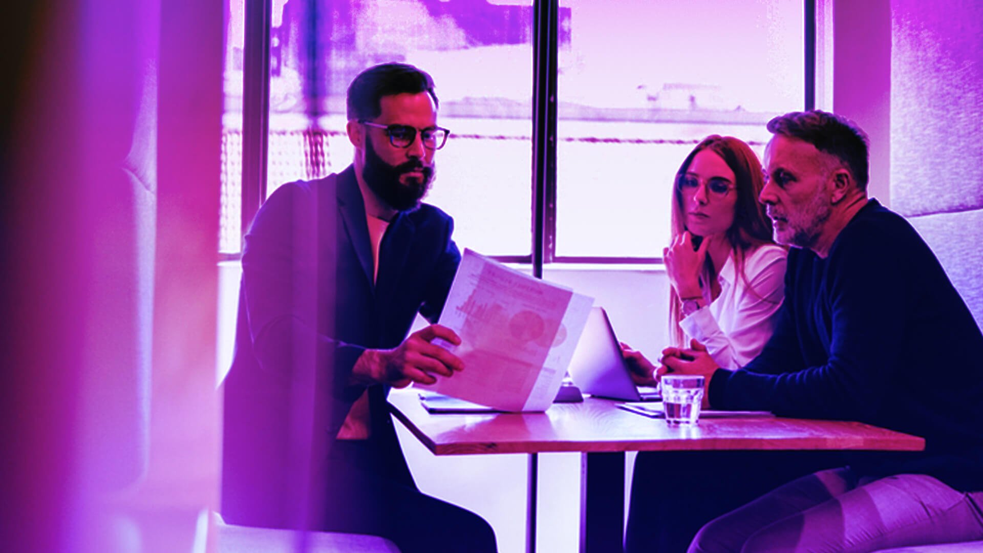 Leader working with his engaged team