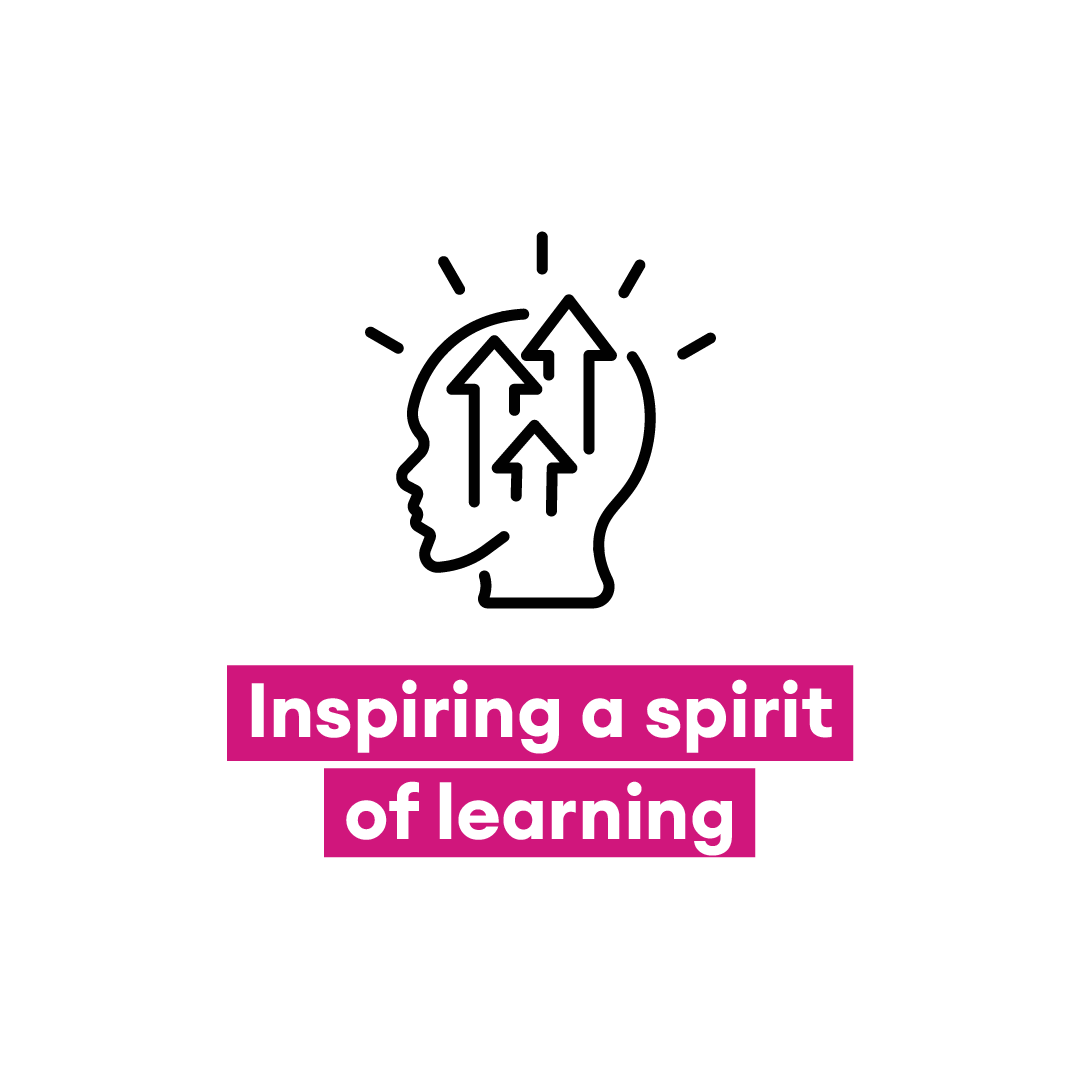 Spirit of learning values icon