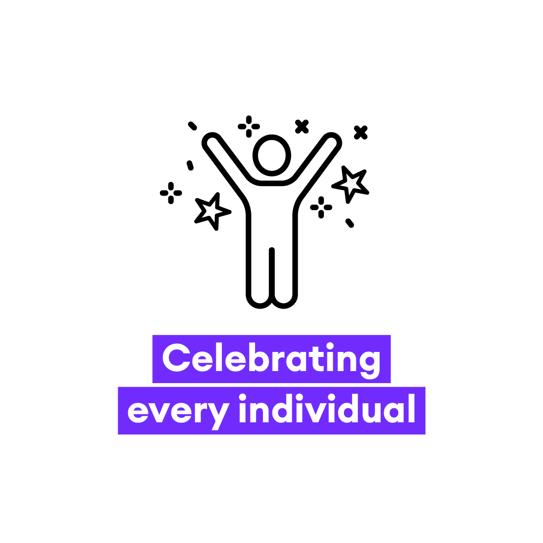 Celebrating every individual value icon
